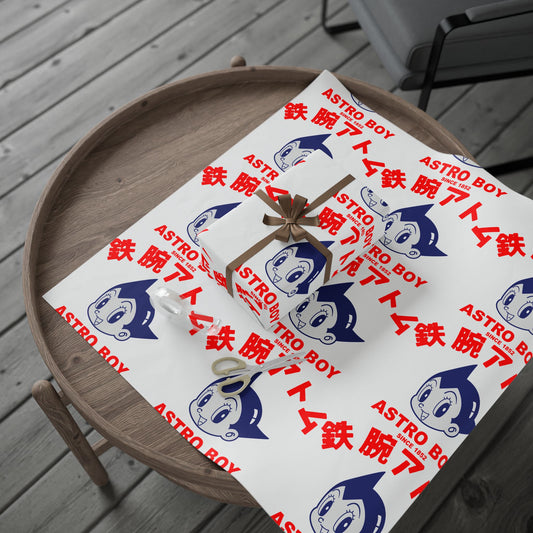 Astro Boy Retro Logo Wrapping Paper — Japanese Anime Gift Wrap