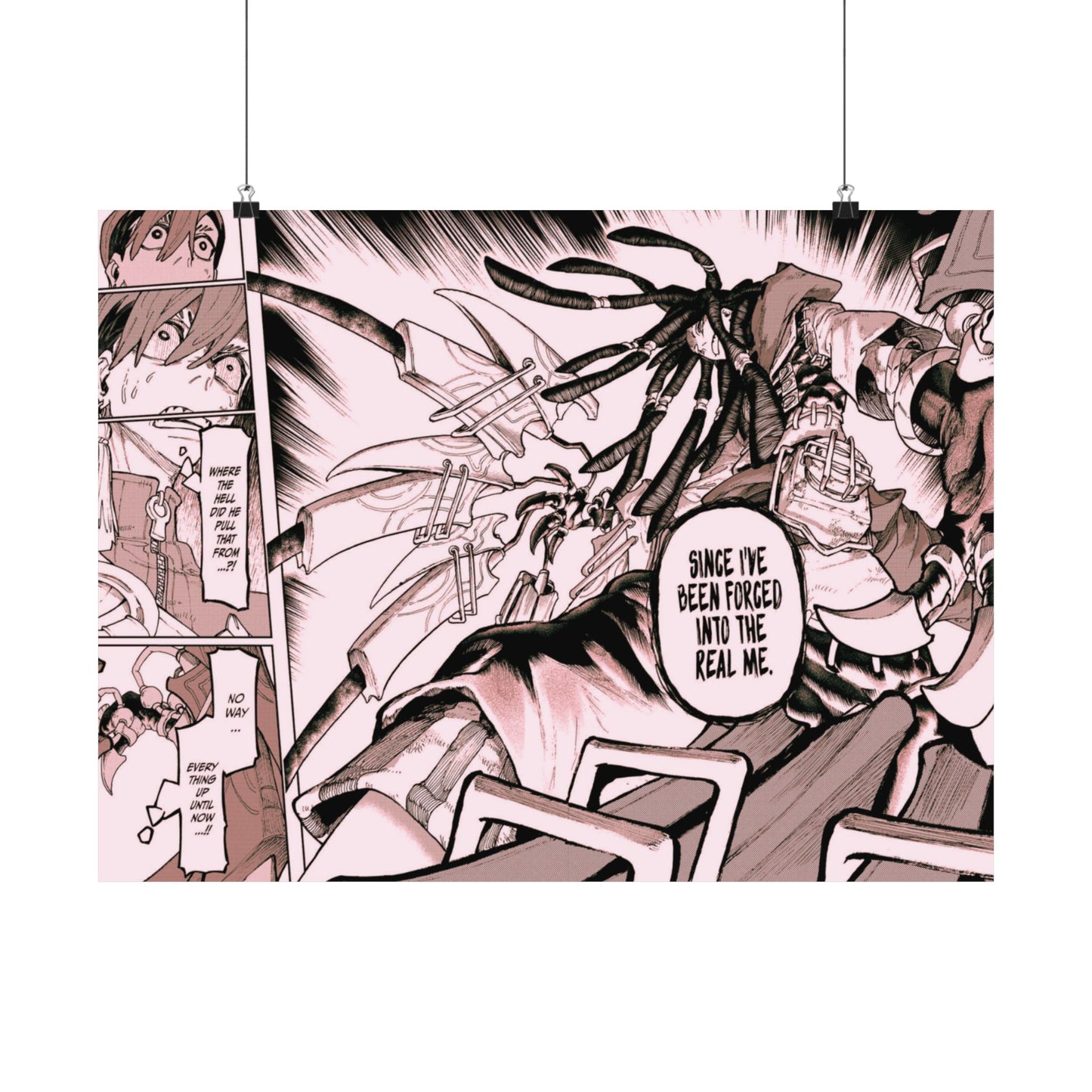 Gachiakuta Manga Action Scene Matte Horizontal Poster Anime Comic Panel Wall Art