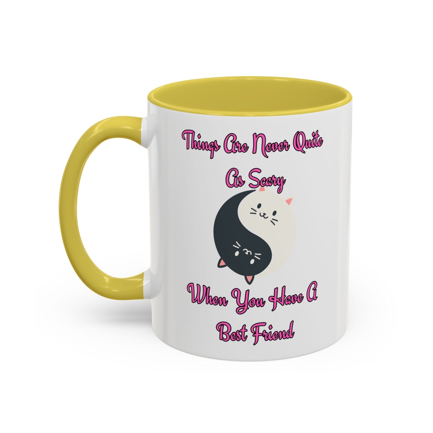 Cute Best Friend Coffee Mug | Colorful Ceramic Mug for Friendship | Gift for Besties, Birthdays, Friendship Day, Cute Mug