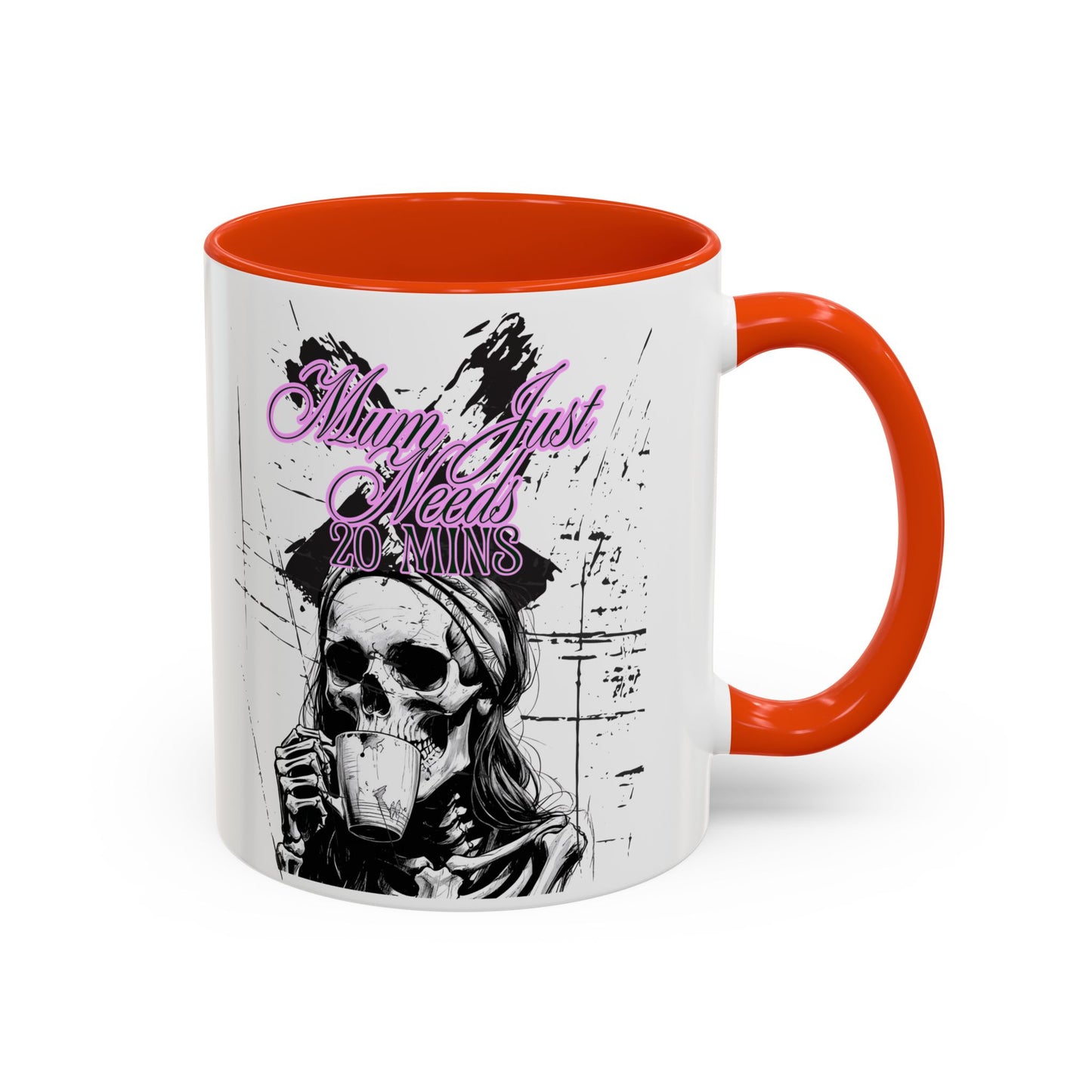 Mum Just Needs 20 min | Perfect for Coffee Lovers, Halloween Decor,