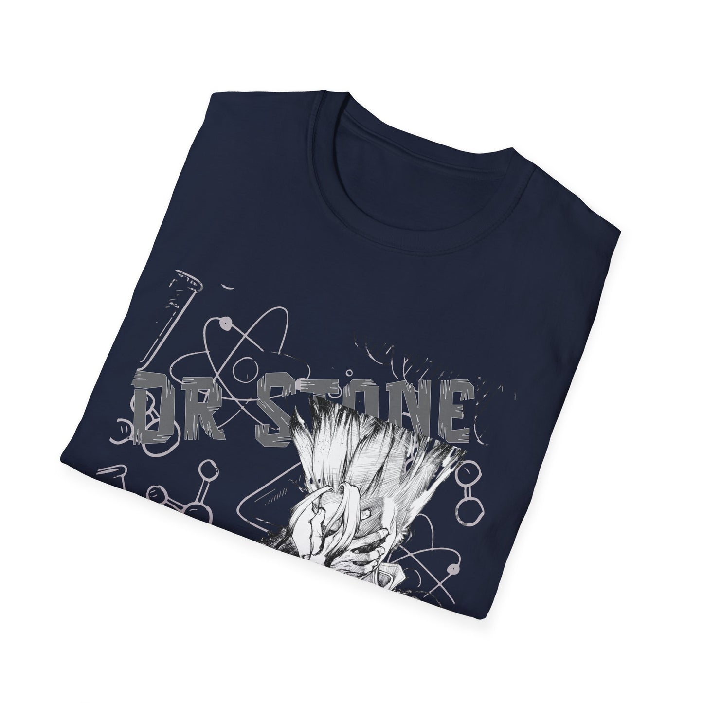 Science Anime T-Shirt — Mad Scientist Molecules Graphic Tee