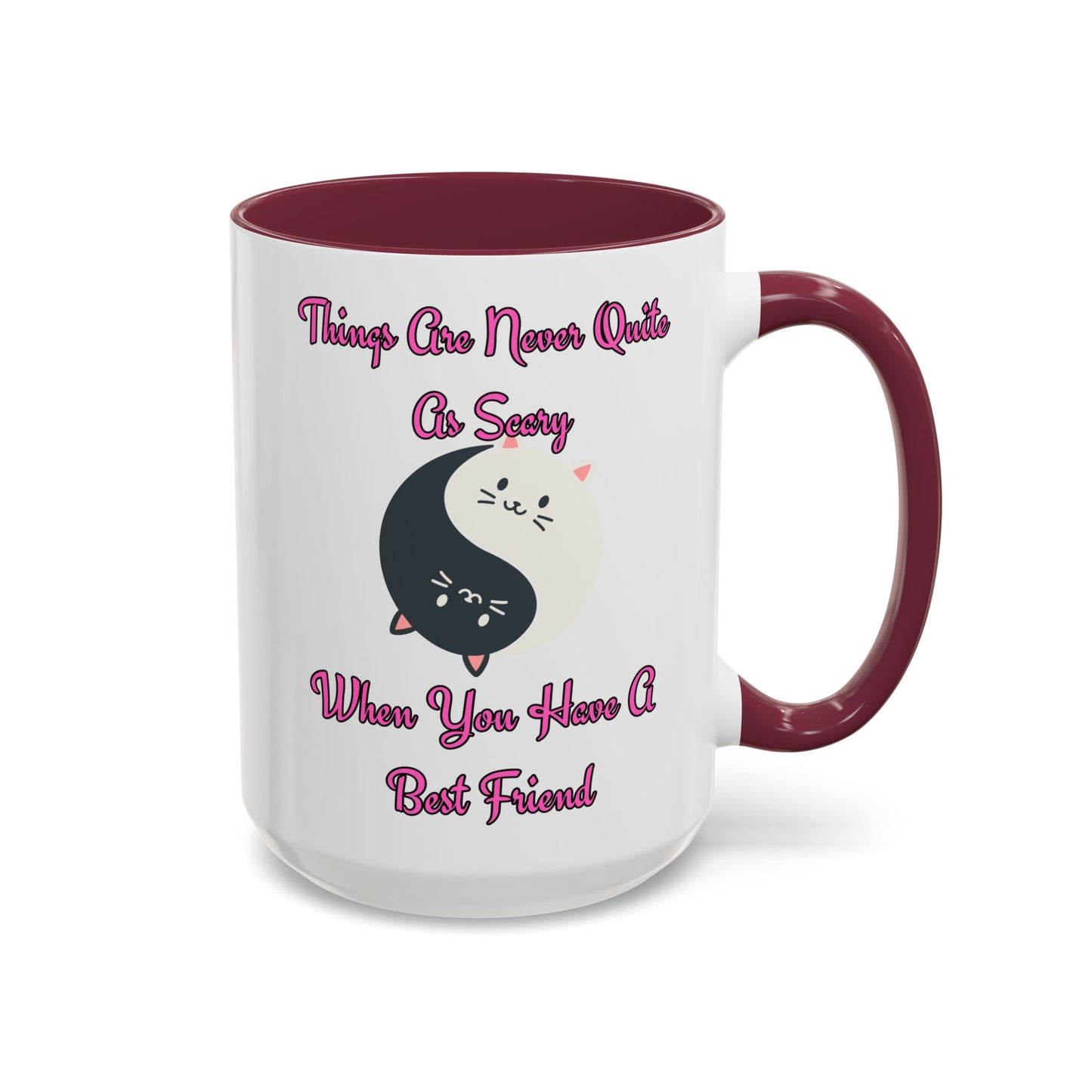 Cute Best Friend Coffee Mug Colorful Ceramic Mug for Friendship