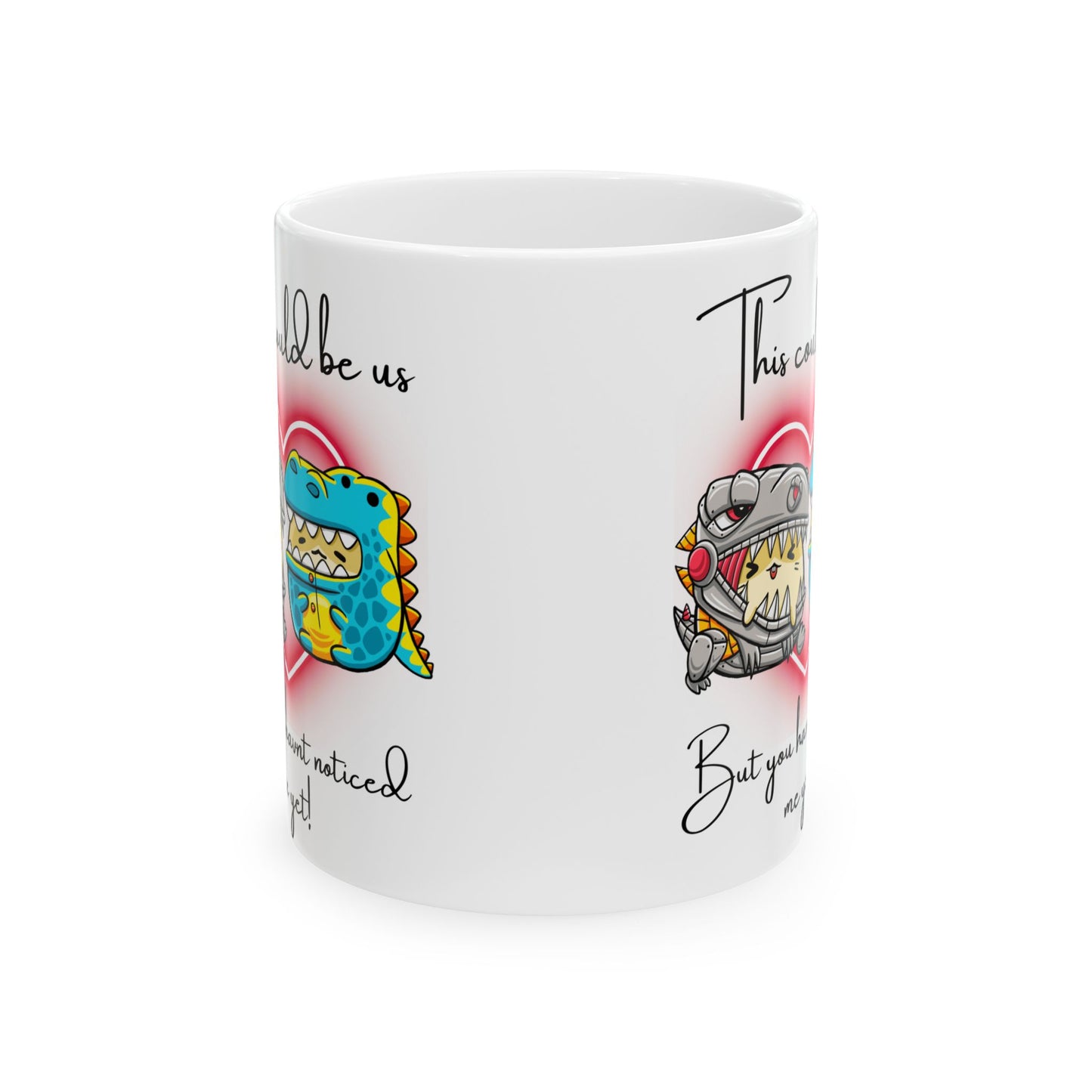Cute Dinosaur Relationship Mug - Perfect for Couples, Gifts for Him/Her,