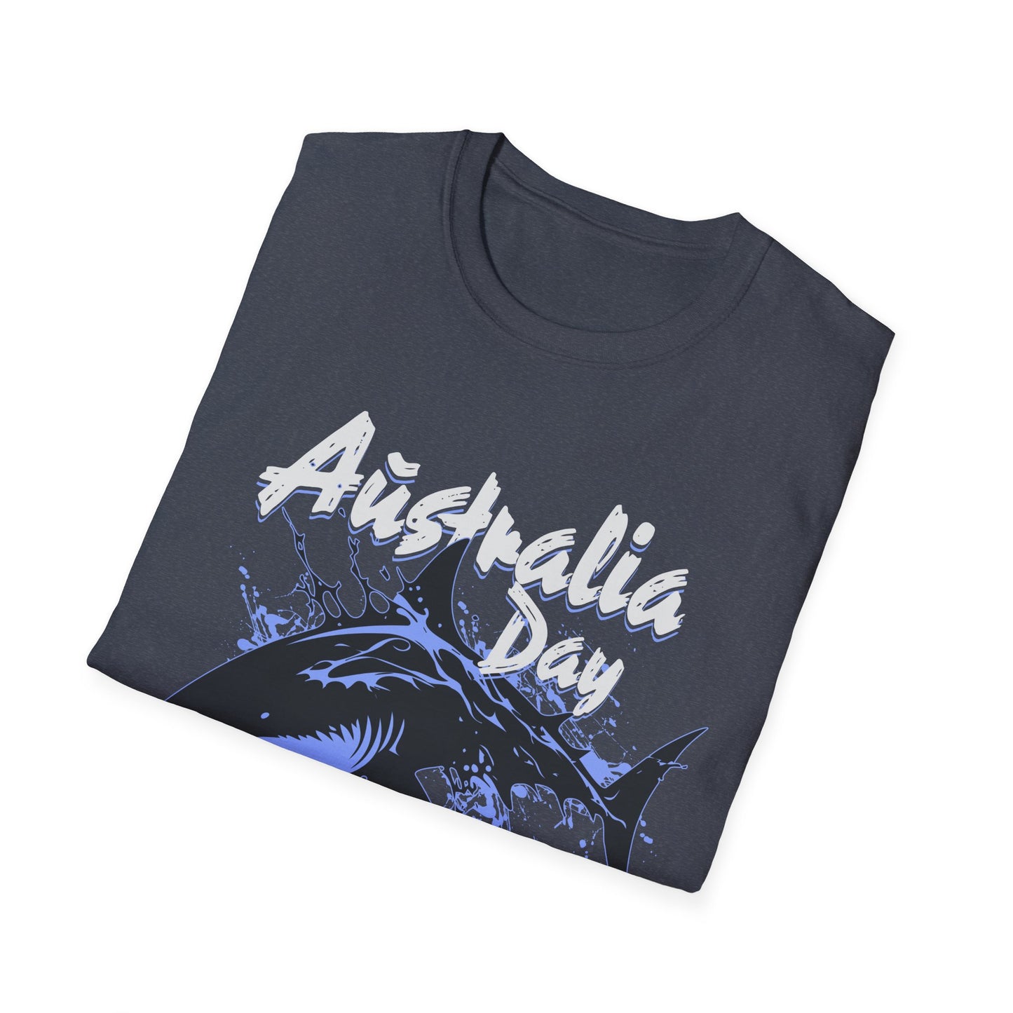 Australia Day Ready T-Shirt — Shark & Aussie Flag Celebration Tee