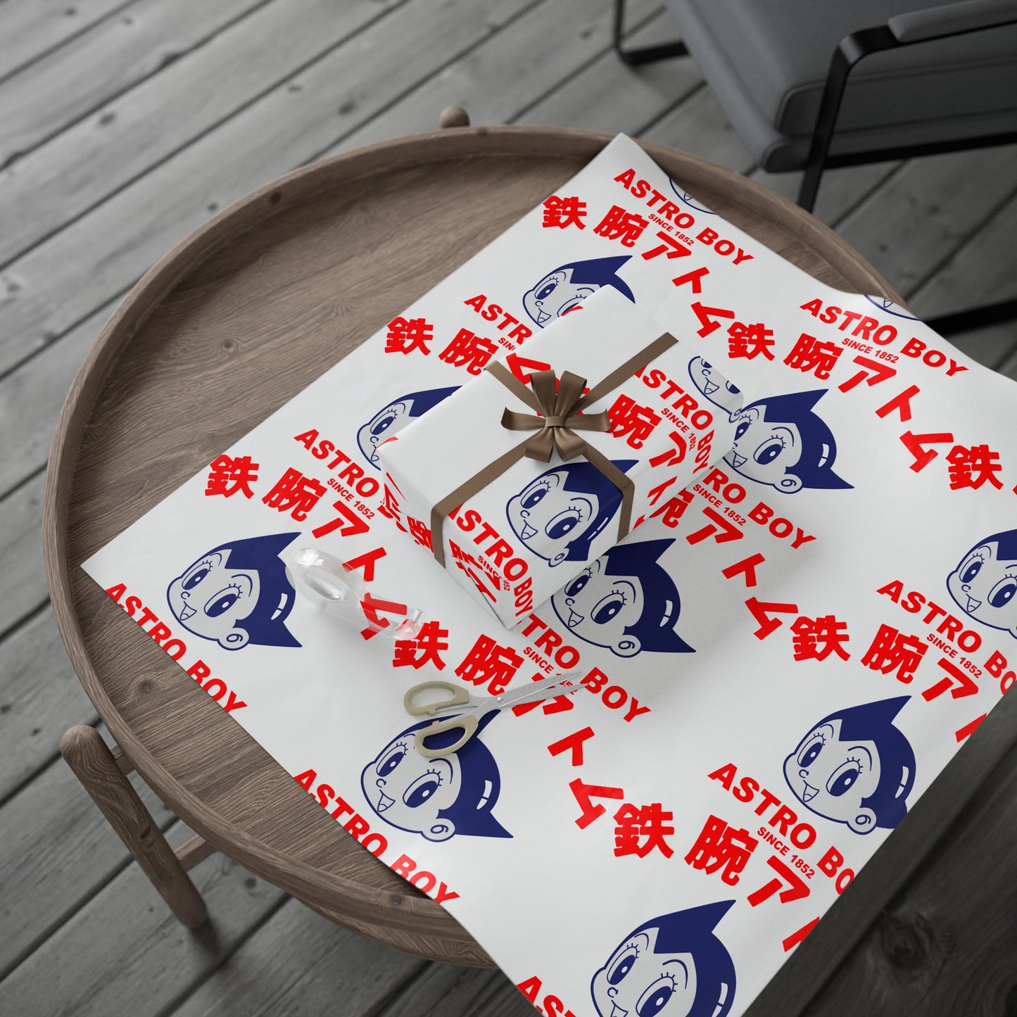 Astro Boy Retro Logo Wrapping Paper — Japanese Anime Gift Wrap