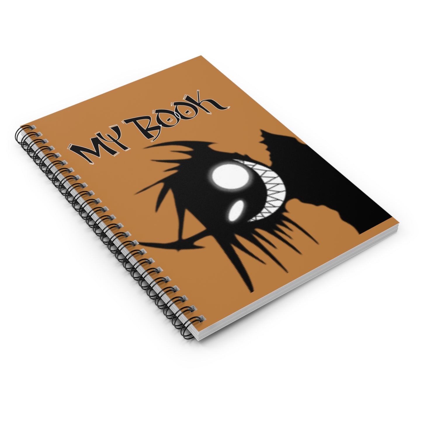 Spiral Notebook — Creepy Grin 'My Book' Journal for Gothic & Halloween Fans
