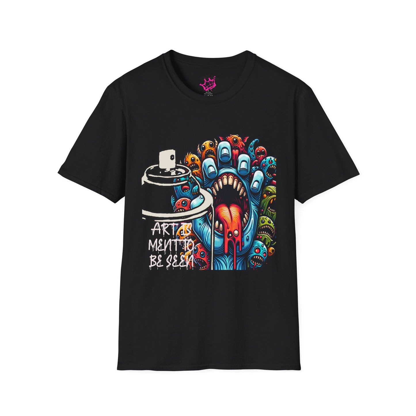 Graffiti Monster T-Shirt — 'Art Meant to Be Seen' Colorful Street Art Tee
