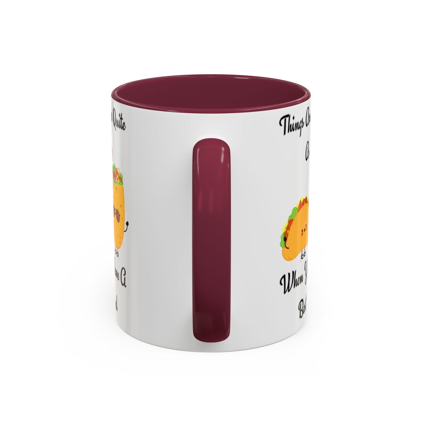 Best Friend Taco Mugs, Colorful Coffee Cups, Cute Gift for Friends