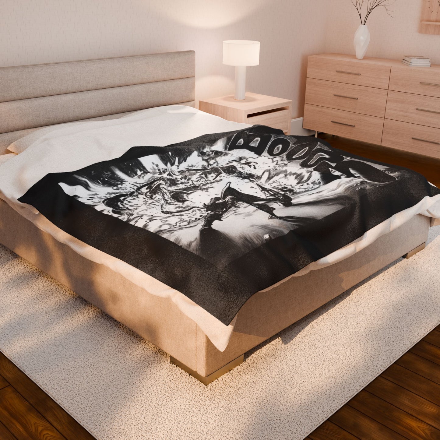 Follo Gachiakuta Manga Panel Blanket | Anime Comic Sound Effect Throw