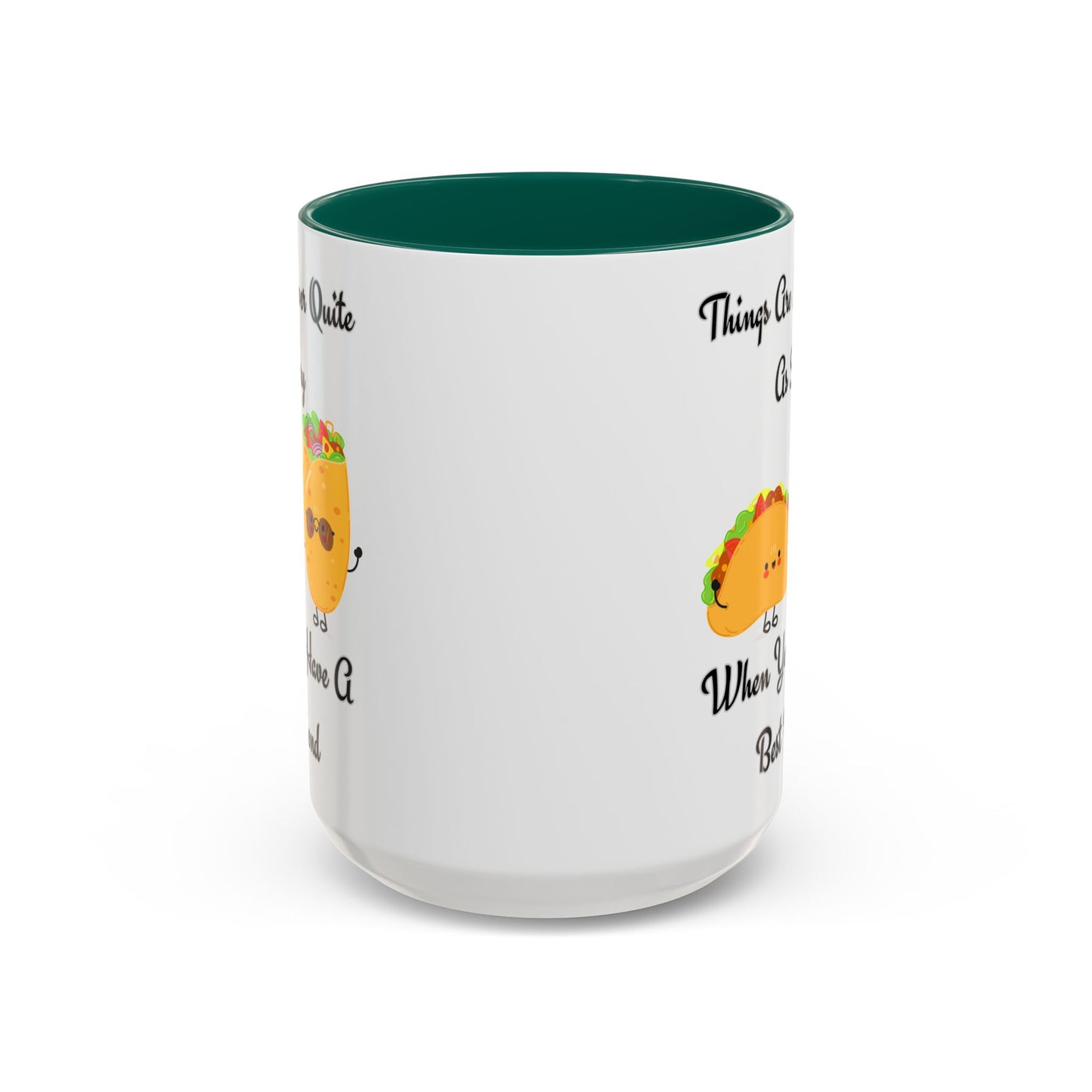 Best Friend Taco Mugs, Colorful Coffee Cups, Cute Gift for Friends