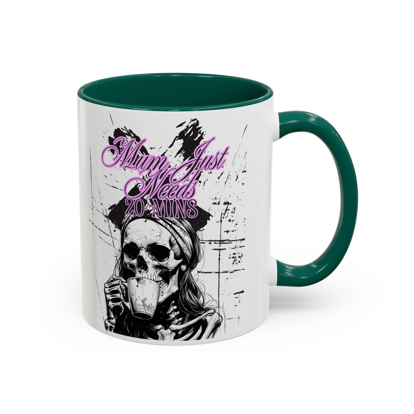 Mum Just Needs 20 min | Perfect for Coffee Lovers, Halloween Decor,