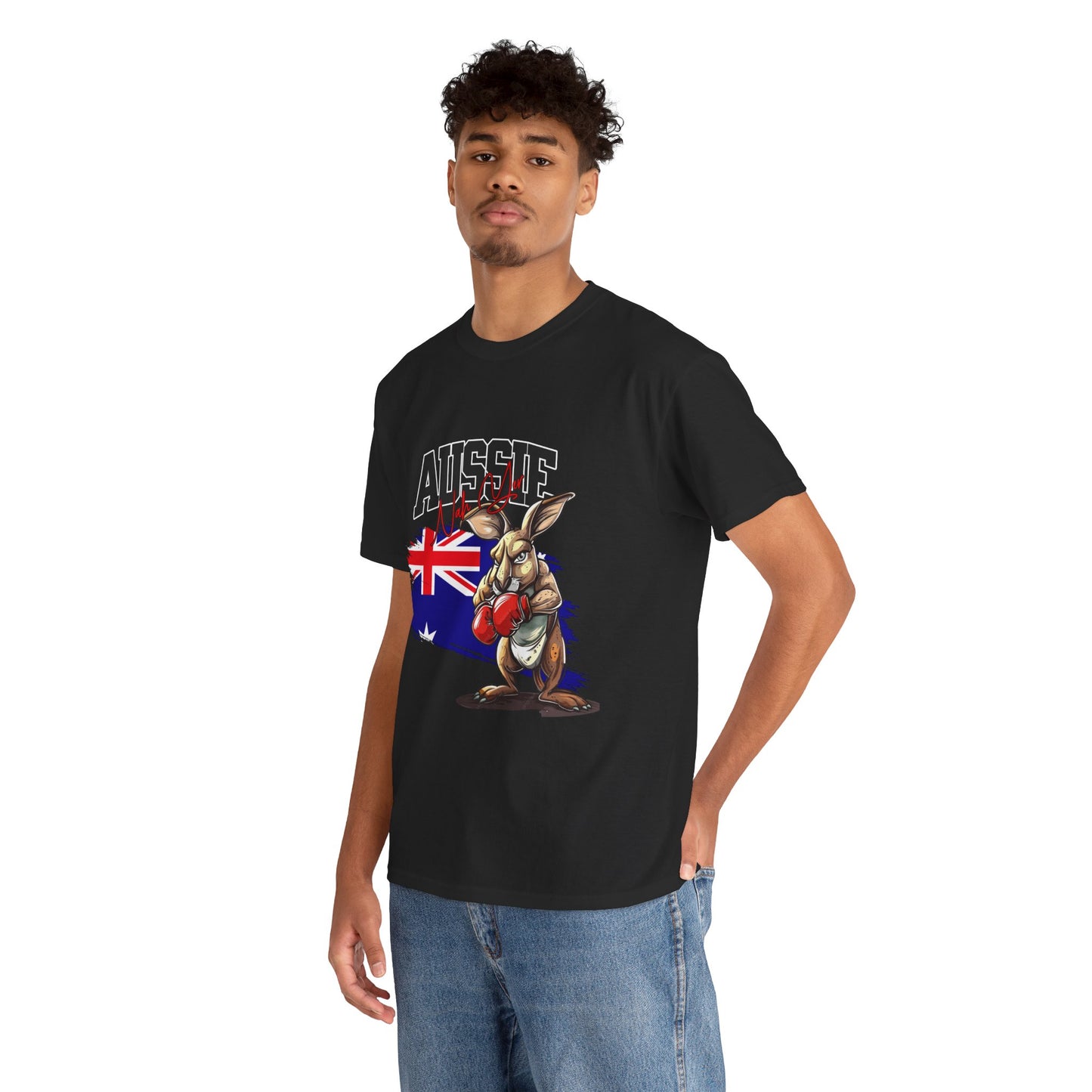 Aussie Boxing Kangaroo T-Shirt – Australian Flag Graphic Tee