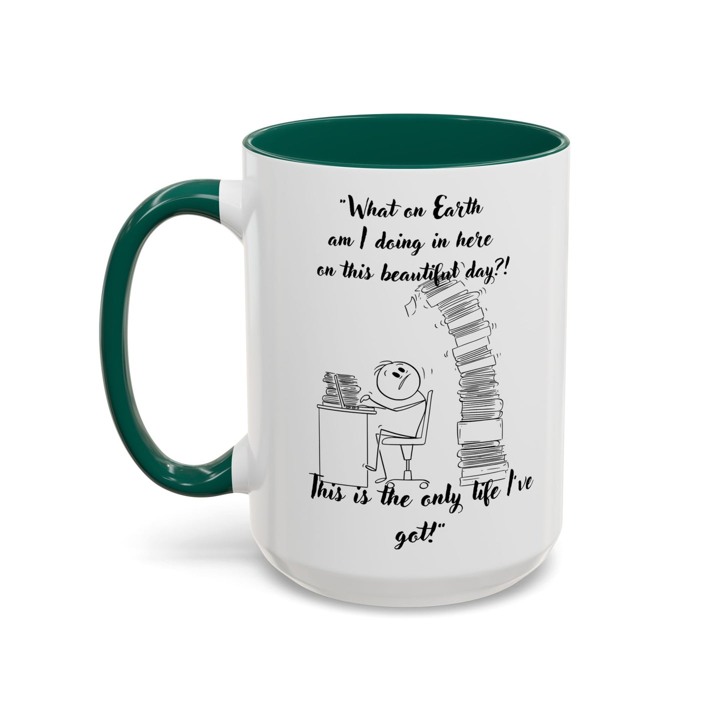 What am I doing here  Coffee Mug - Perfect for Writers, Students, and Book