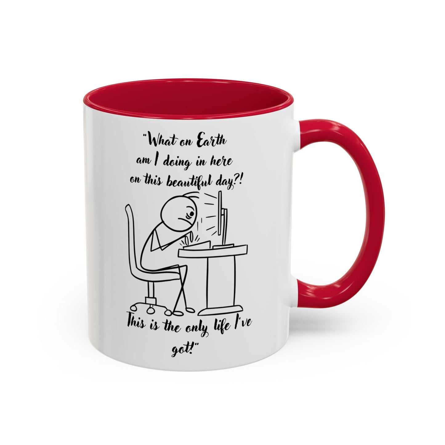 What am I doing here Coffee Mug | Fun Gift for Cat Lovers,
