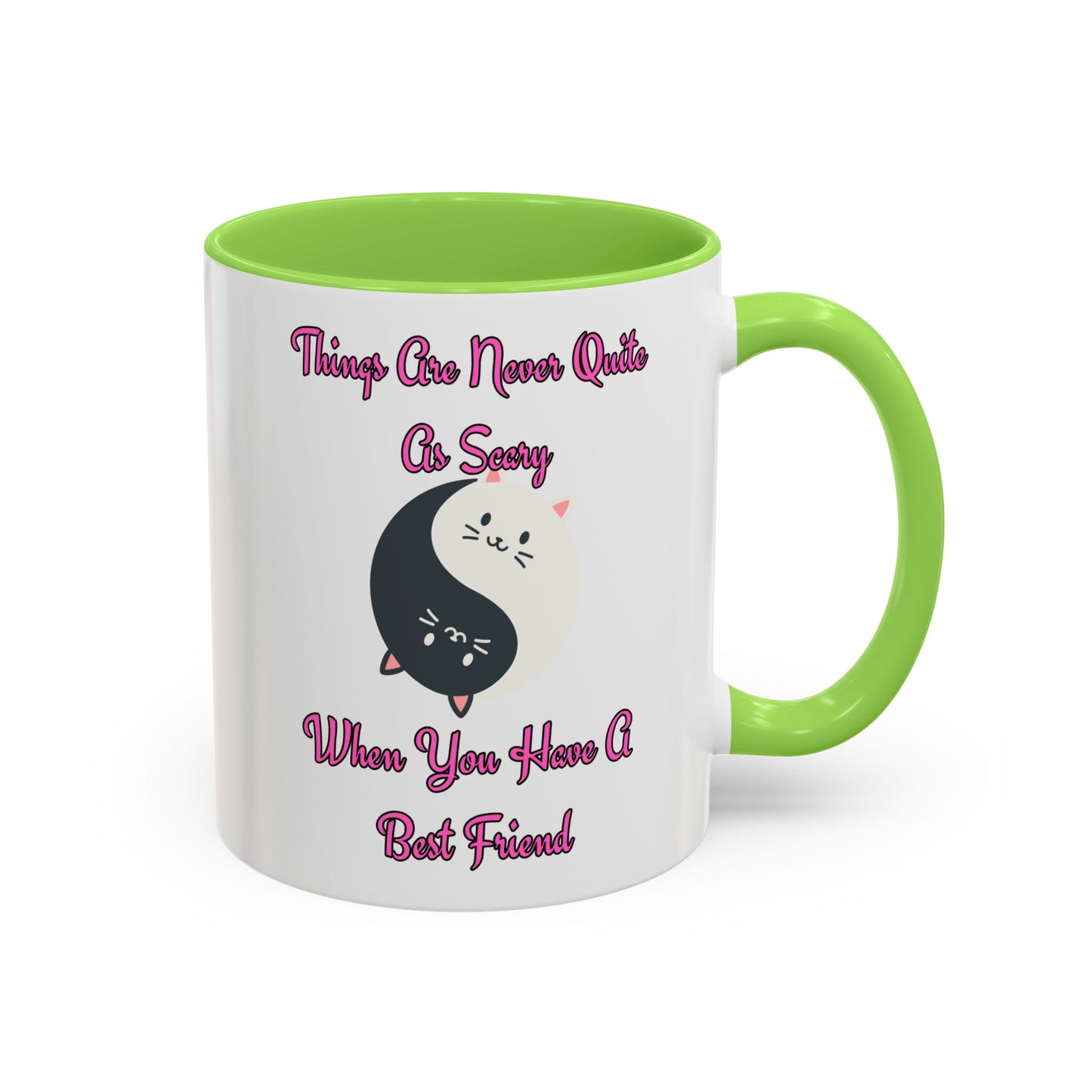 Cute Best Friend Coffee Mug Colorful Ceramic Mug for Friendship
