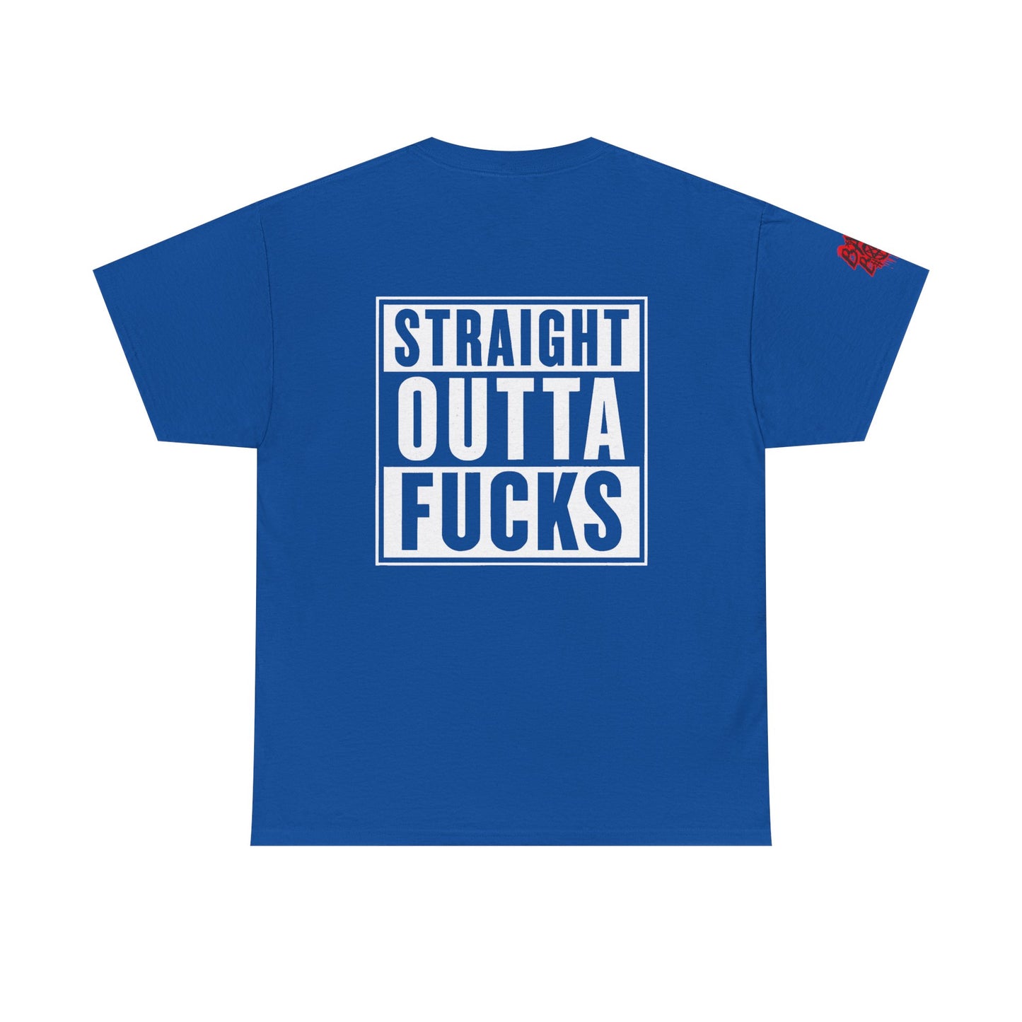Straight Outta F*cks Unisex Heavy Cotton Tee - Casual Wear, Funny Shirt, Gift for Him/Her, Everyday Tee, Statement Shirt