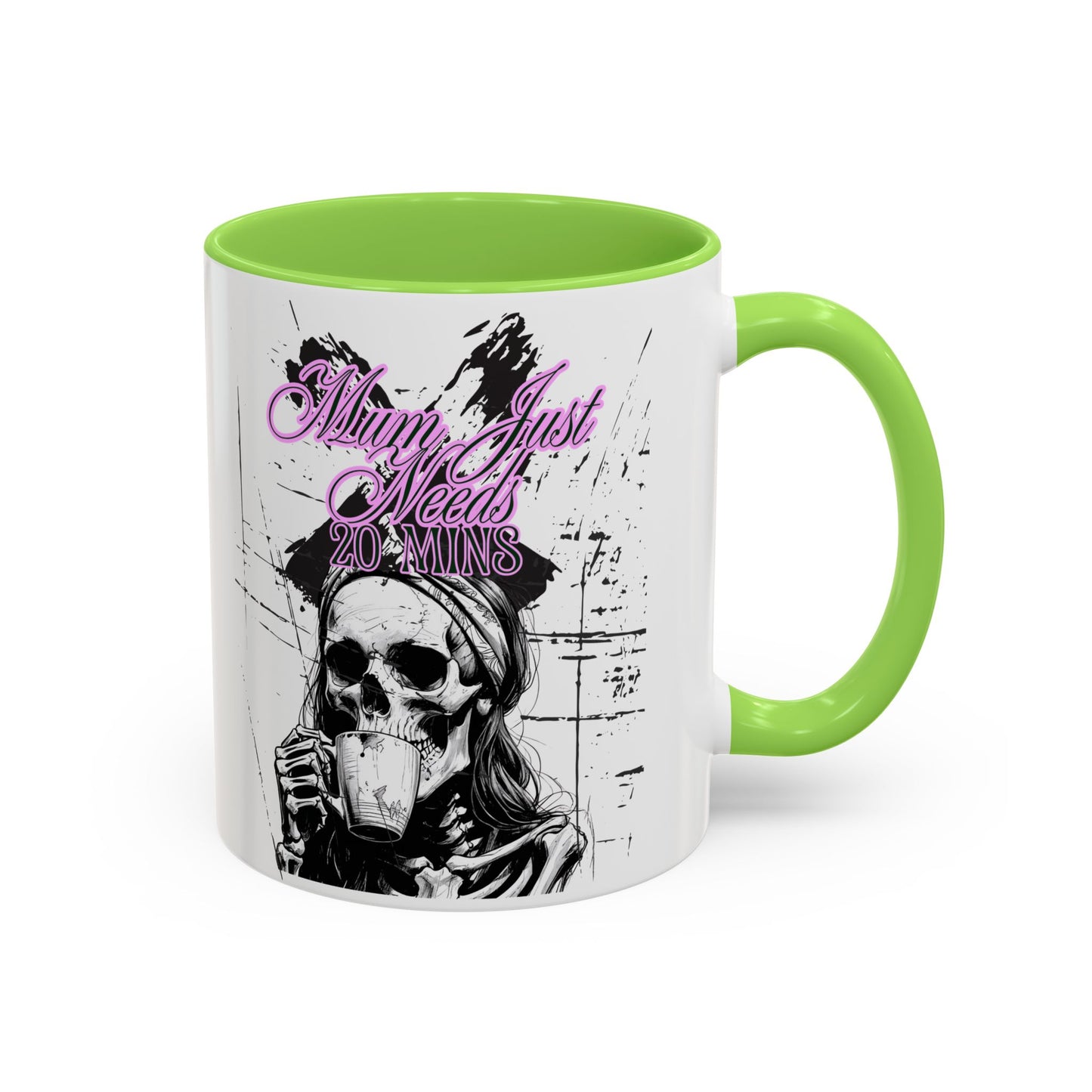 Mum Just Needs 20 min | Perfect for Coffee Lovers, Halloween Decor,
