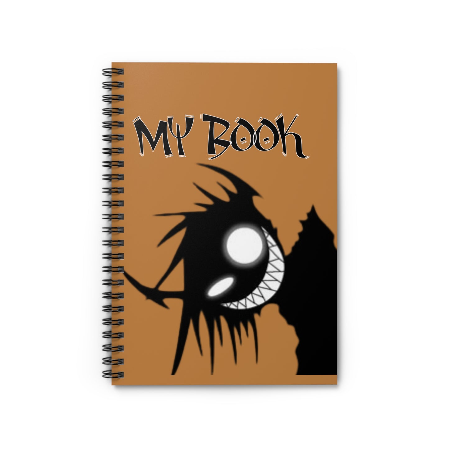 Spiral Notebook — Creepy Grin 'My Book' Journal for Gothic & Halloween Fans