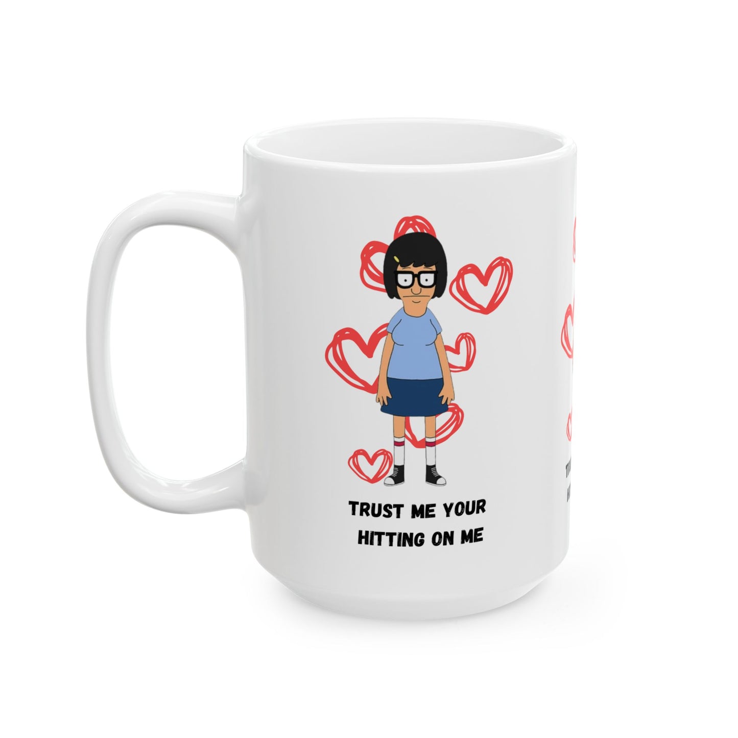 Humorous Ceramic Mug  Funny Gift for Coffee Lovers