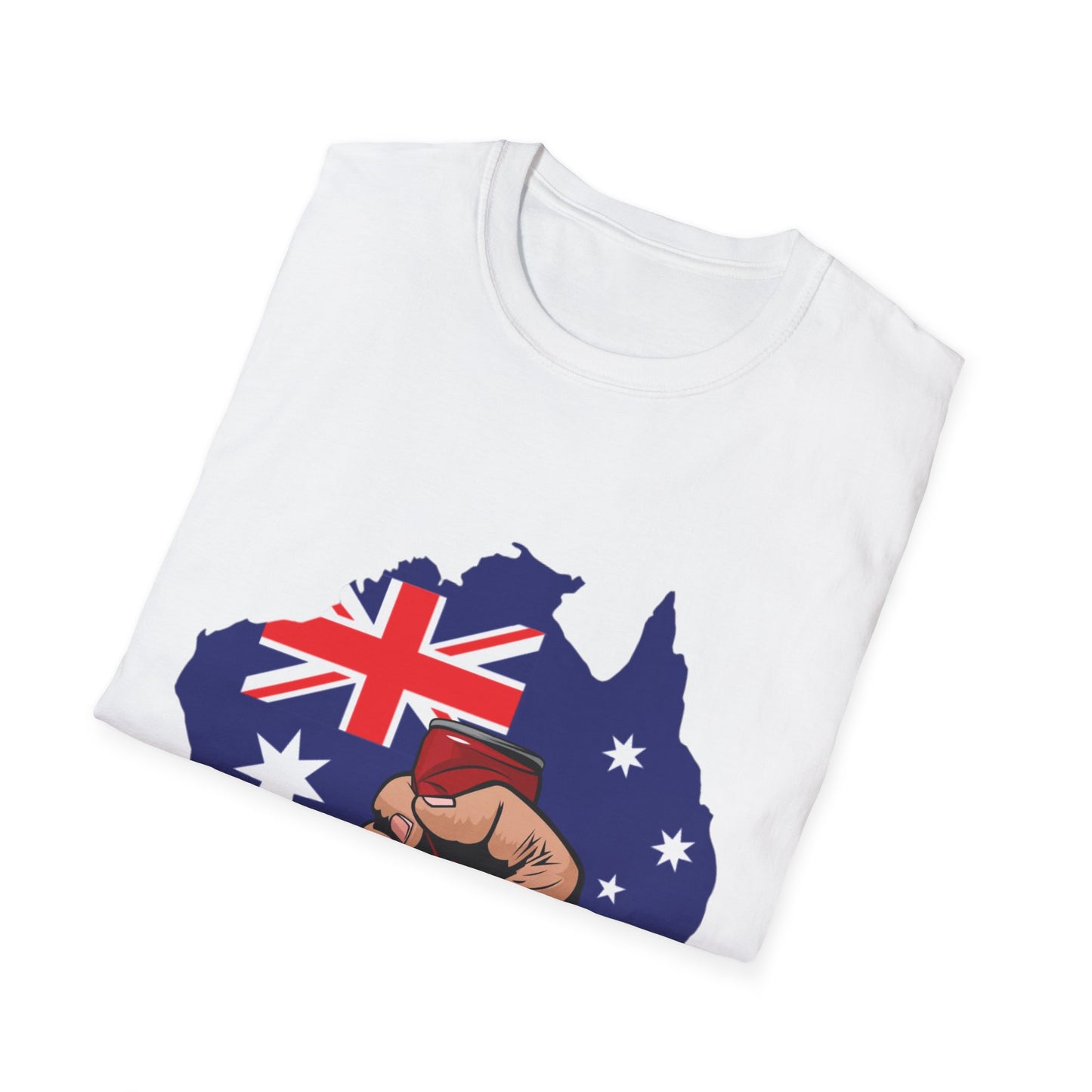 Australia Fist Flag T-Shirt — Patriotic Aussie Pride Tee
