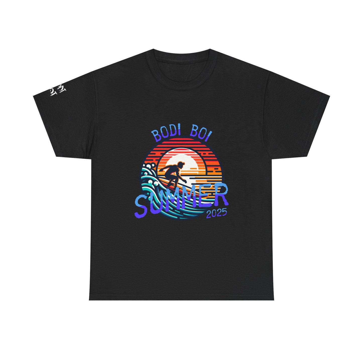 Summer Vibes Unisex Heavy Cotton Tee, Beach Shirt, Surfing Apparel, Casual Wear, Gift for Surfers, Summer 2025 Tee