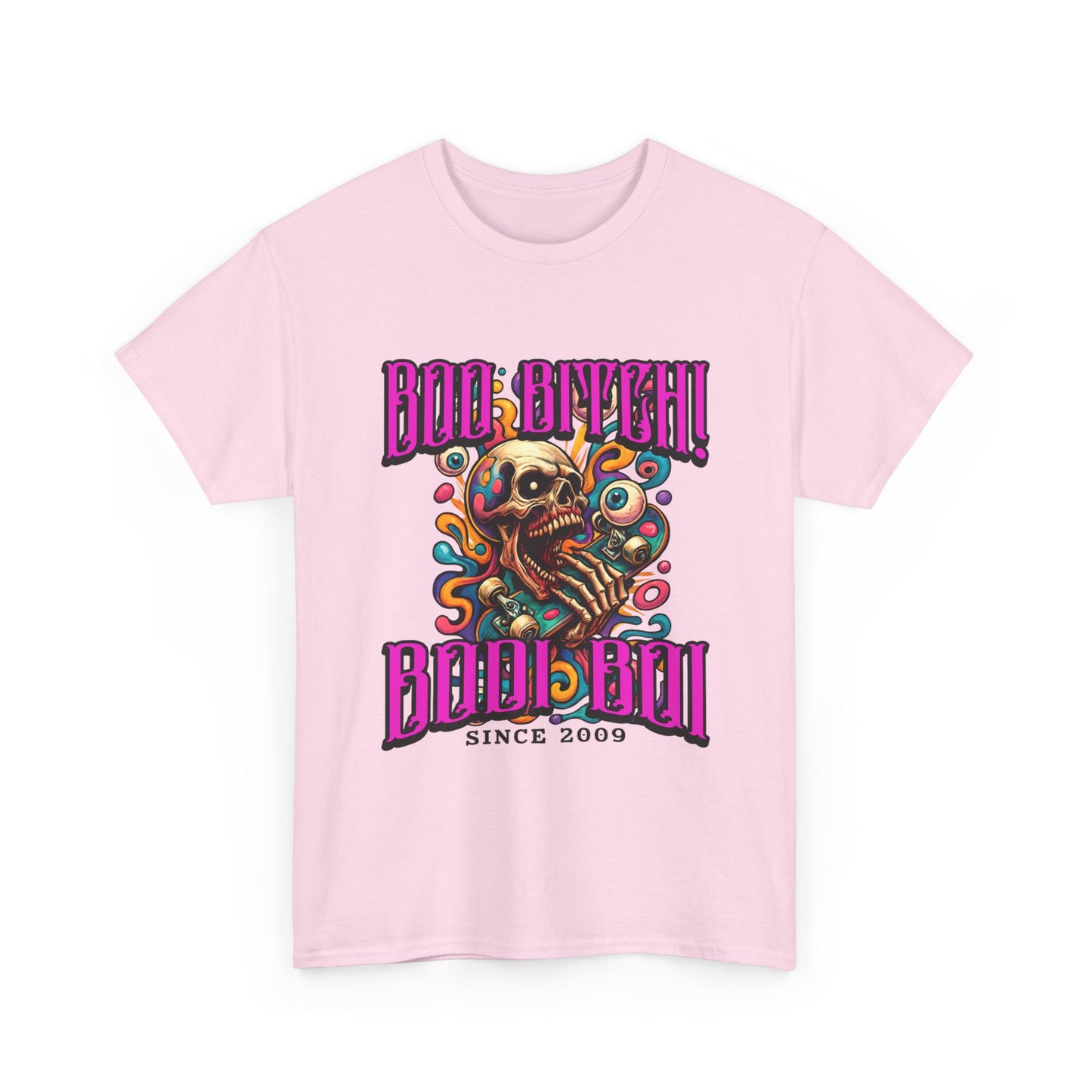 Skull Art Unisex Heavy Cotton Tee, Casual Wear, Graphic Tee, Festival Fashion, Unique Gift Idea, Everyday T-Shirt