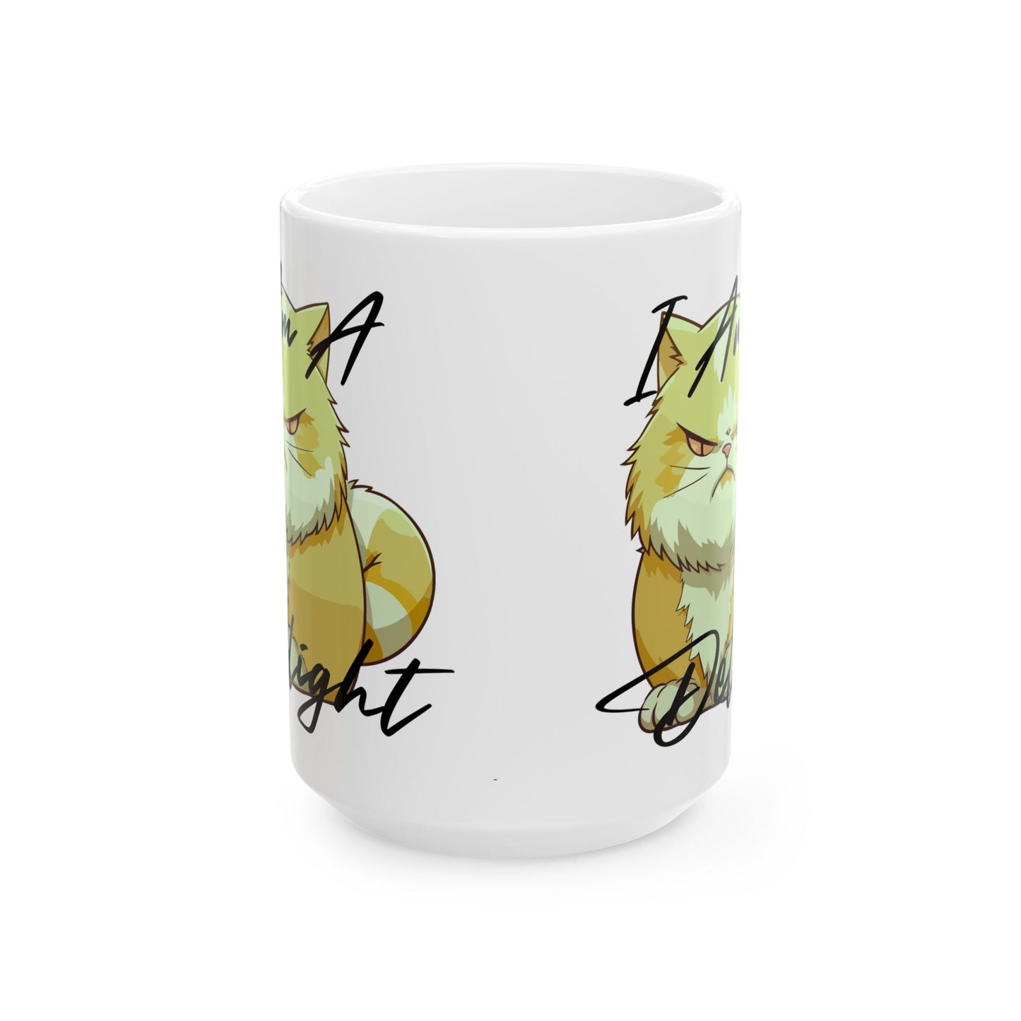 Paw-steely I'm a delight Cozy Cat Mug, Perfect Gift for Cat Lovers,