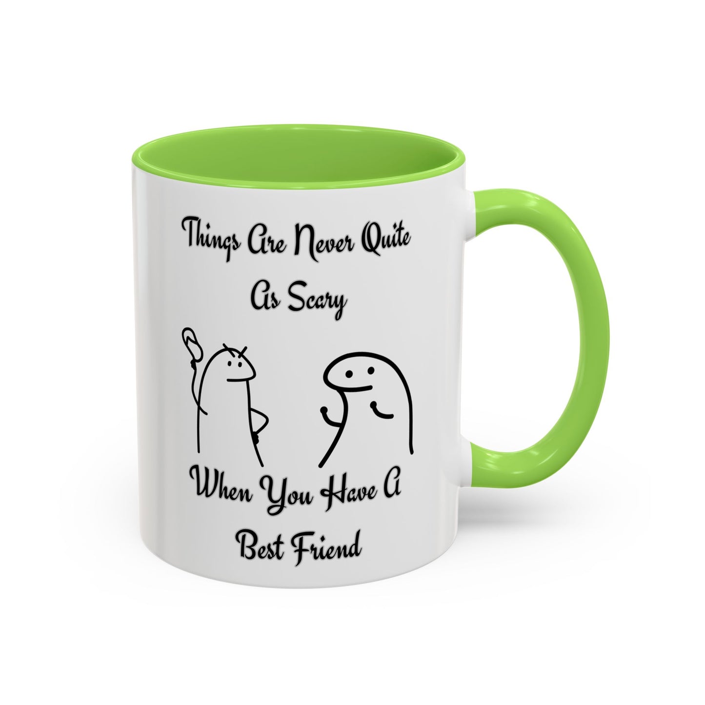 Best Friend Coffee Mug, Colorful Friendship Mug, Cute Gift for Friends
