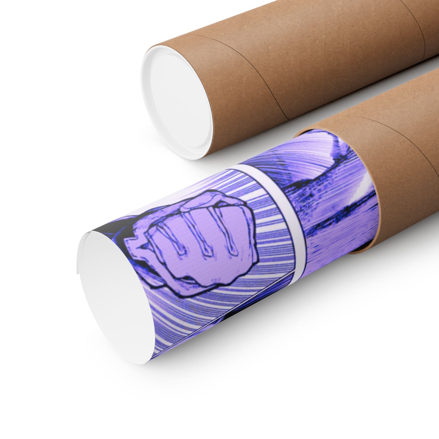 Gachiakauta Fight Scene Matte Horizontal Poster | Action Manga Wall Art