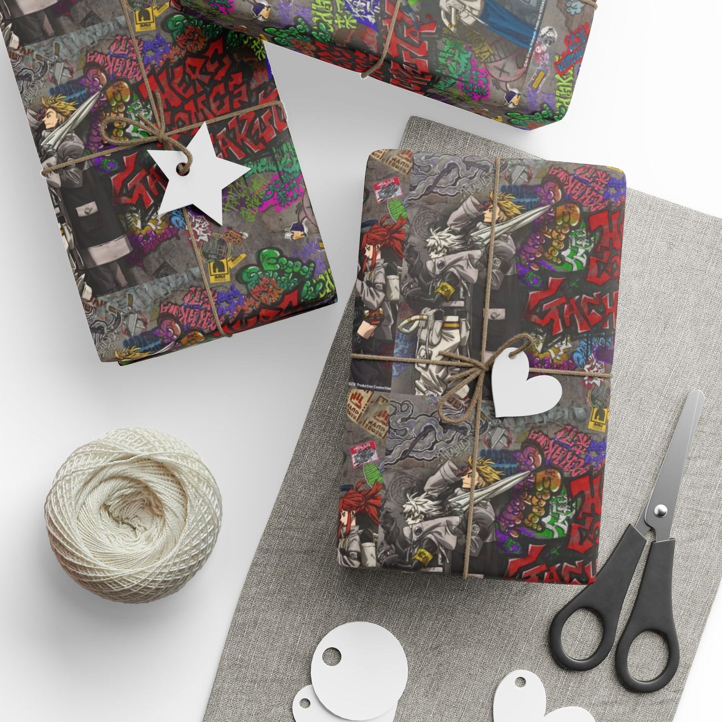 Gachiakuta Wrapping Papers | Street Art Gift Wrap Roll