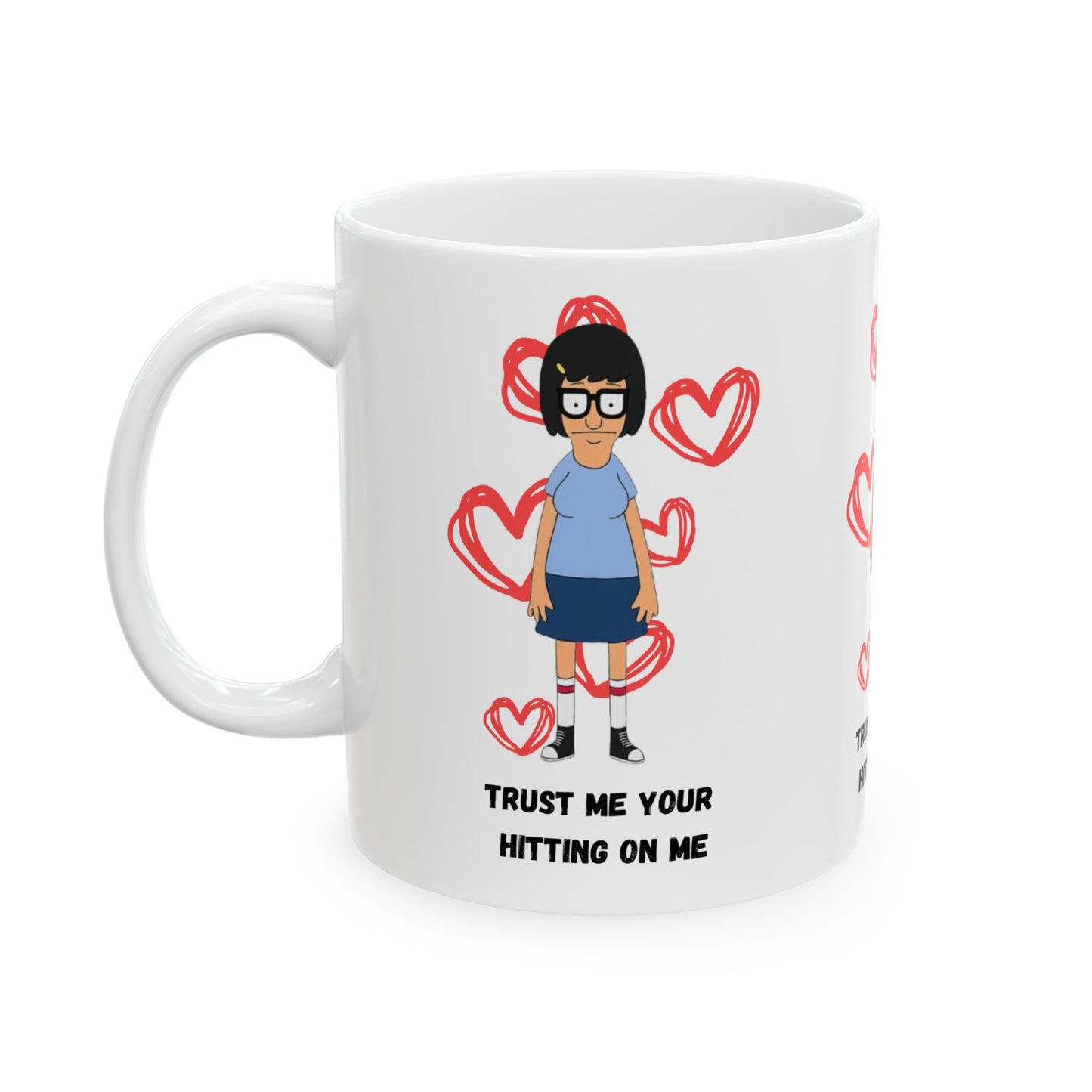 Humorous Ceramic Mug  Funny Gift for Coffee Lovers