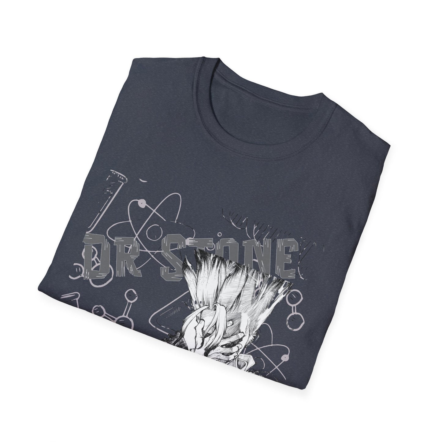 Science Anime T-Shirt — Mad Scientist Molecules Graphic Tee