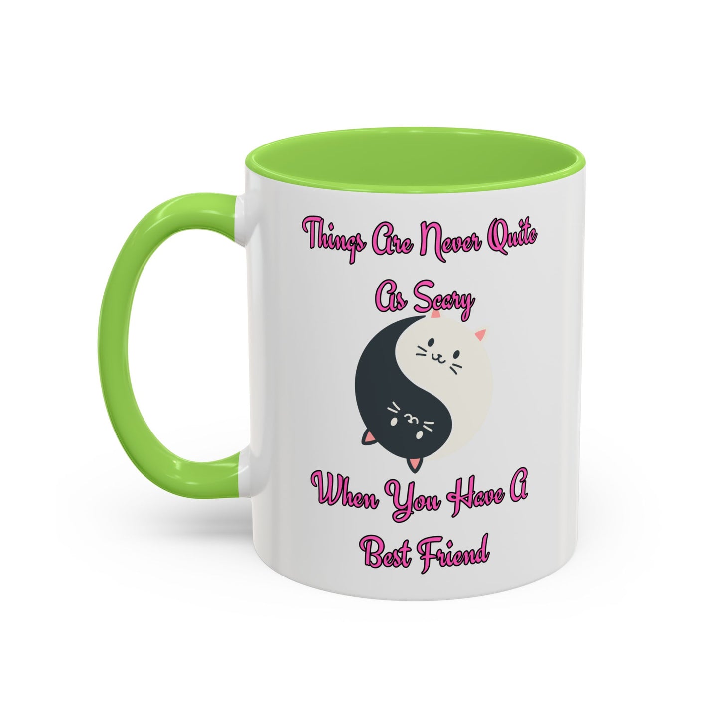 Cute Best Friend Coffee Mug Colorful Ceramic Mug for Friendship