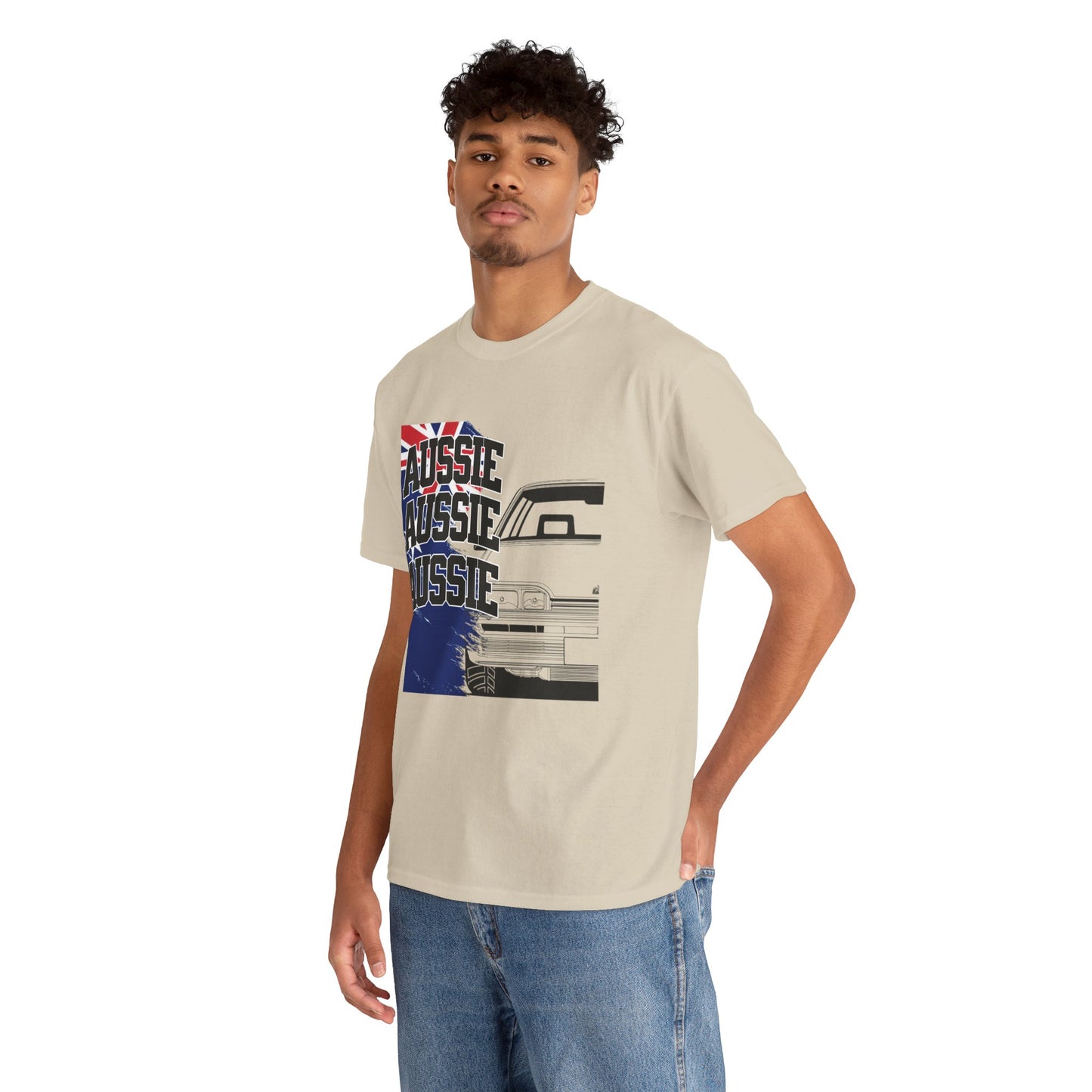 Aussie Aussie Aussie Tee — Australian Flag Retro Graphic T‑Shirt