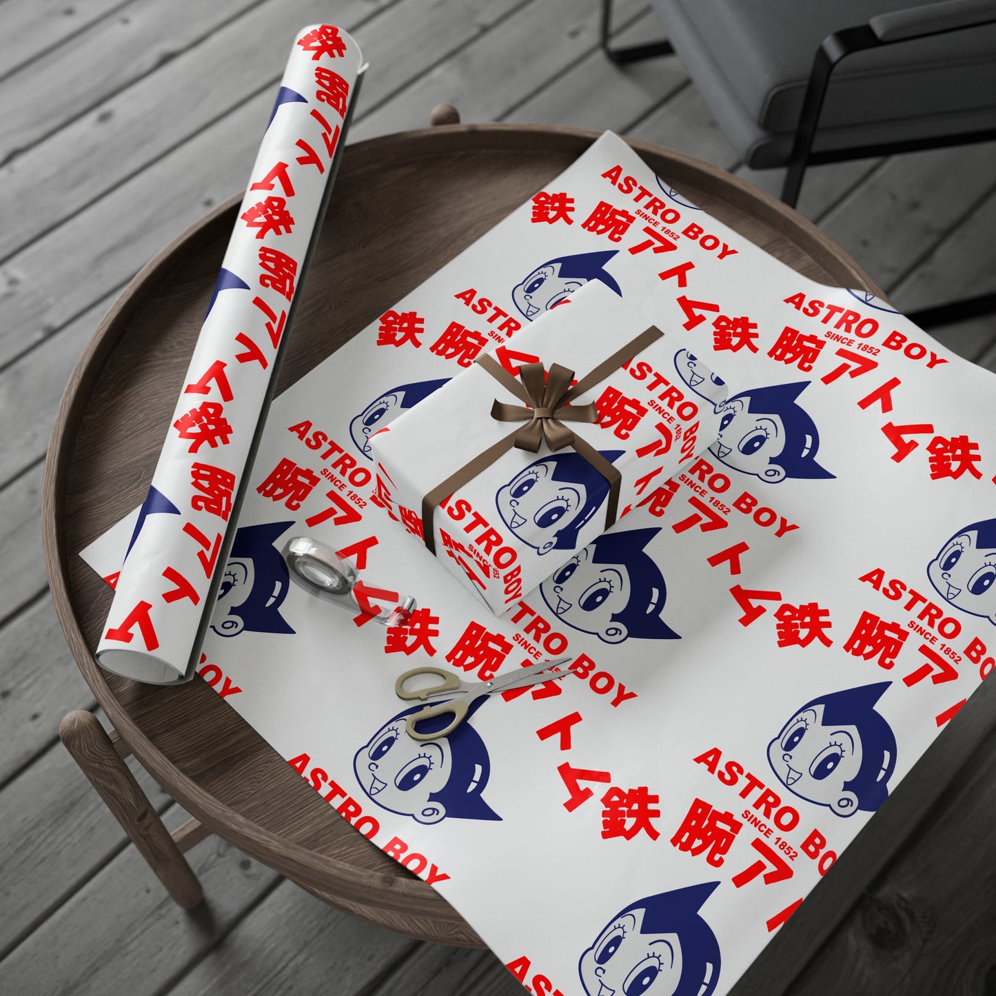 Astro Boy Retro Logo Wrapping Paper — Japanese Anime Gift Wrap