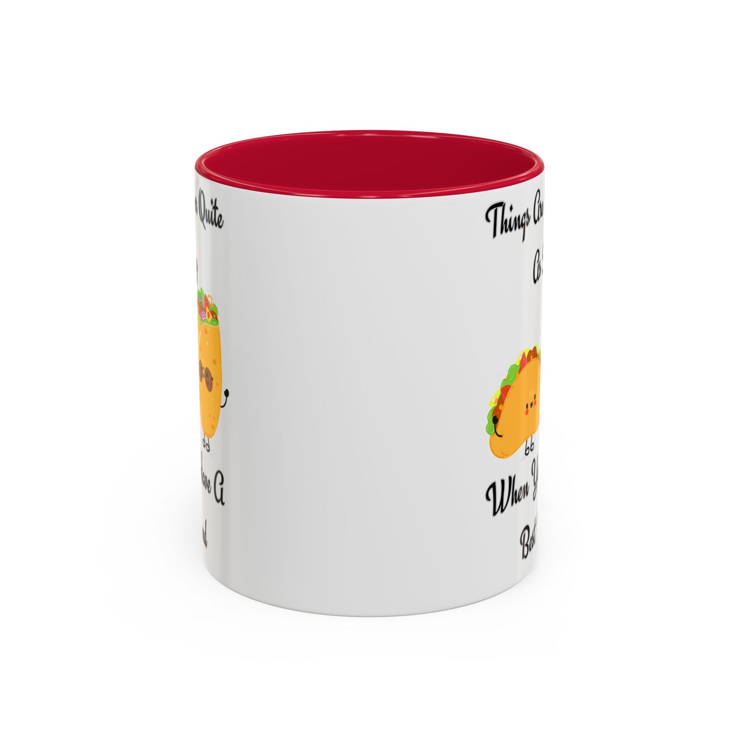 Best Friend Taco Mugs, Colorful Coffee Cups, Cute Gift for Friends