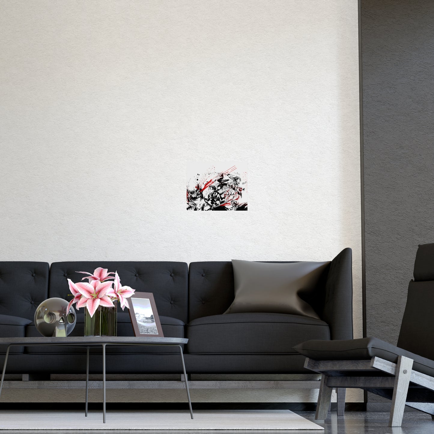 Demon Slayer Ink-Splash Matte Poster — Dynamic Anime Wall Art (Vertical & Horizontal)