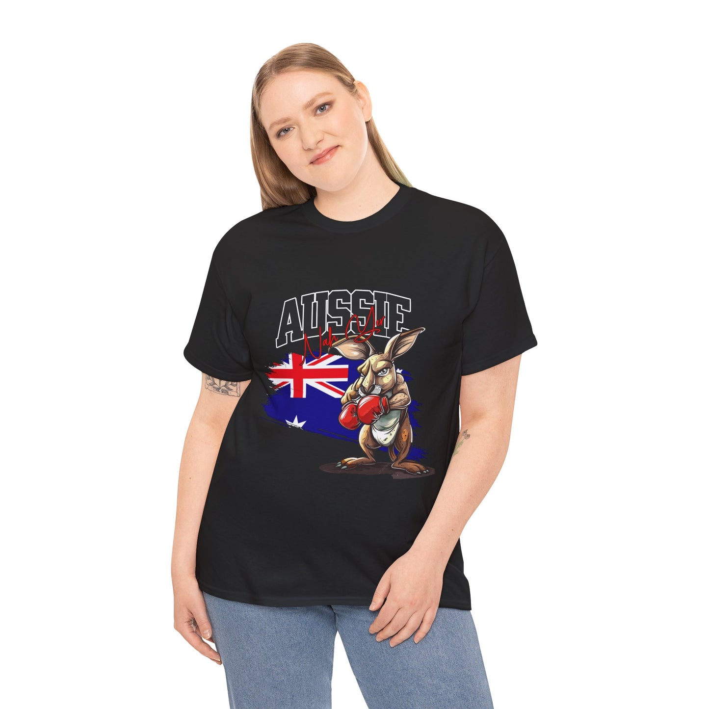 Aussie Boxing Kangaroo T-Shirt – Australian Flag Graphic Tee