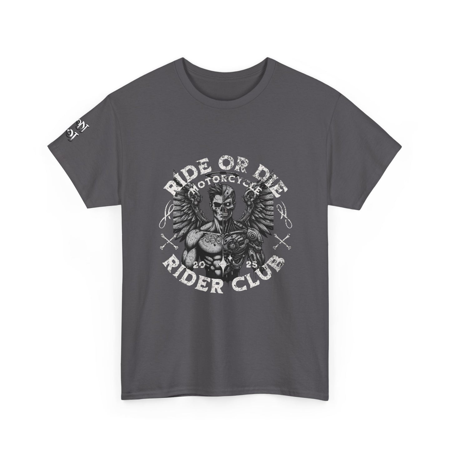 Ride or Die Motorcycle Unisex Heavy Cotton Tee, Biker Shirt, Motorcycle Club Apparel, Gift for Bikers, Casual Wear