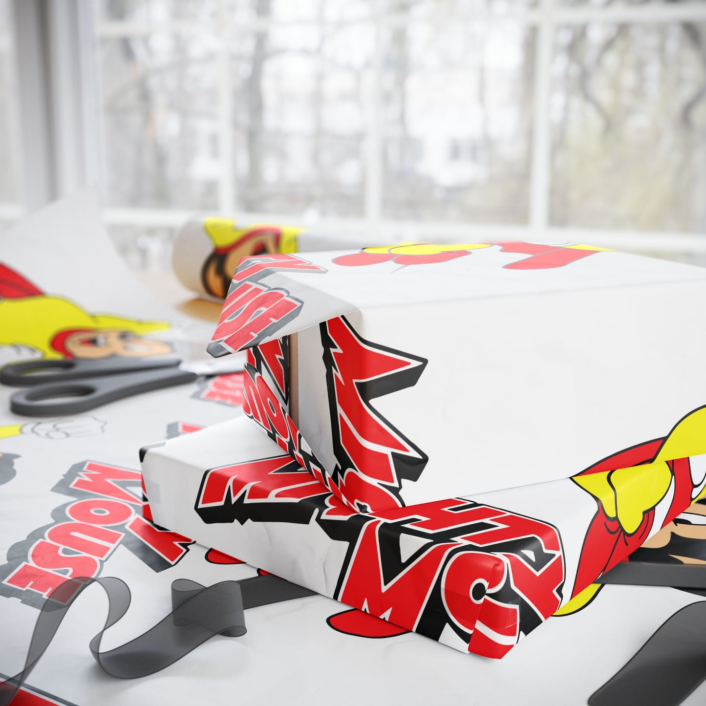 Flaming Taco Wrapping Paper Roll — Fun Fiesta Gift Wrap