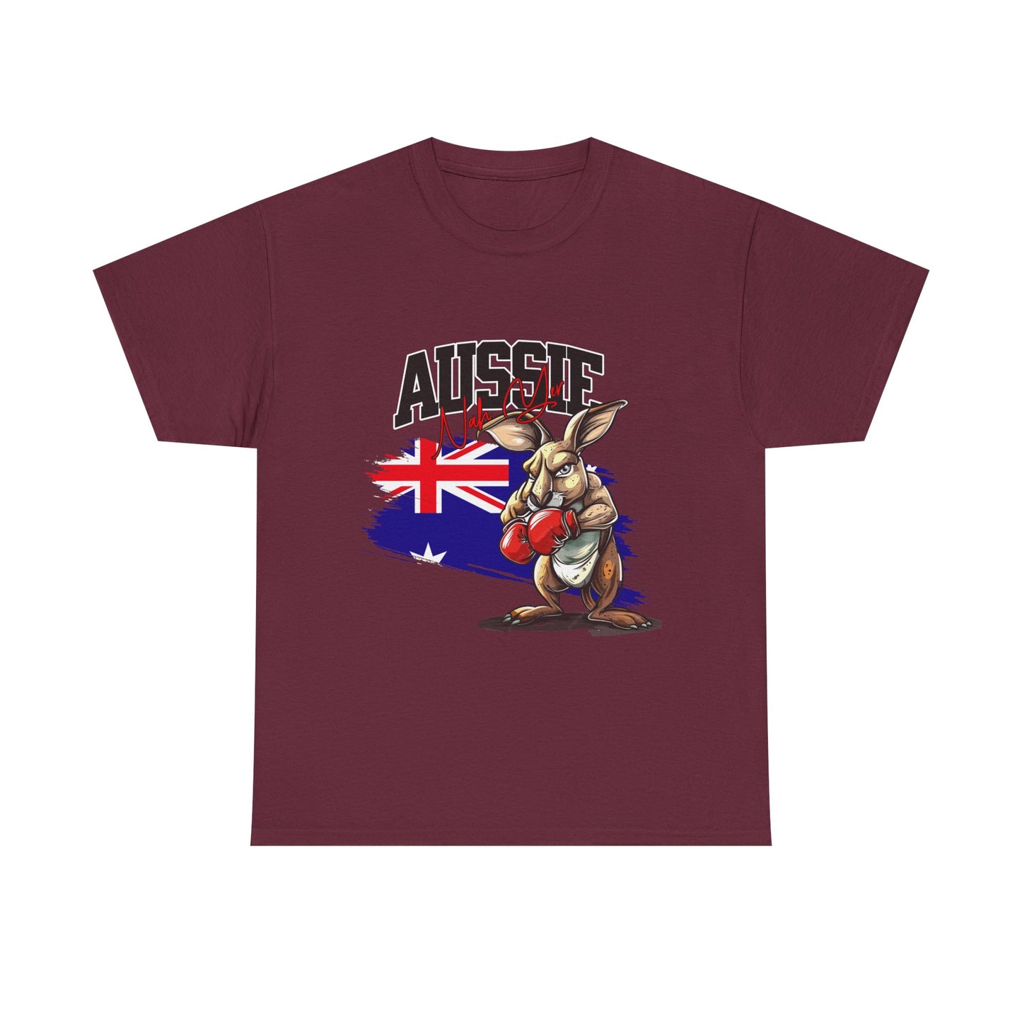 Aussie Boxing Kangaroo T-Shirt – Australian Flag Graphic Tee