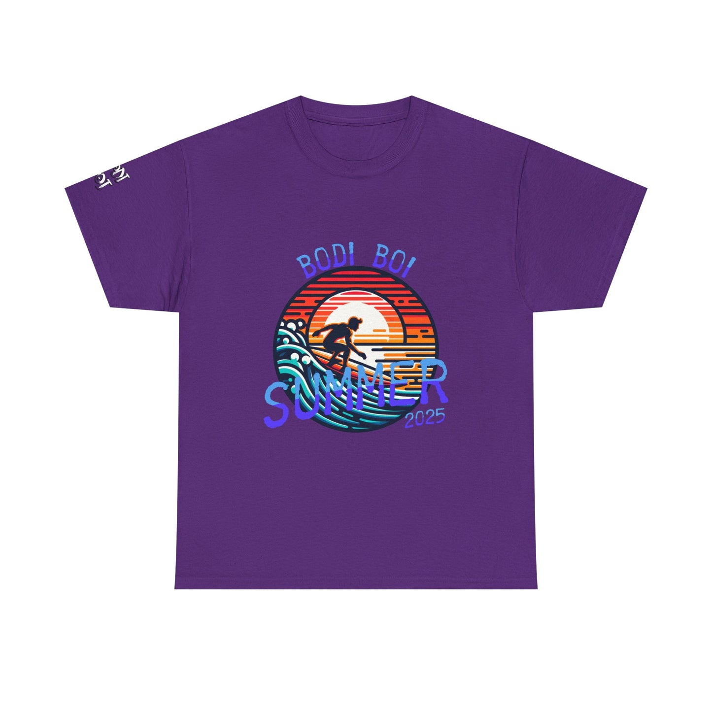 Summer Vibes Unisex Heavy Cotton Tee, Beach Shirt, Surfing Apparel, Casual Wear, Gift for Surfers, Summer 2025 Tee