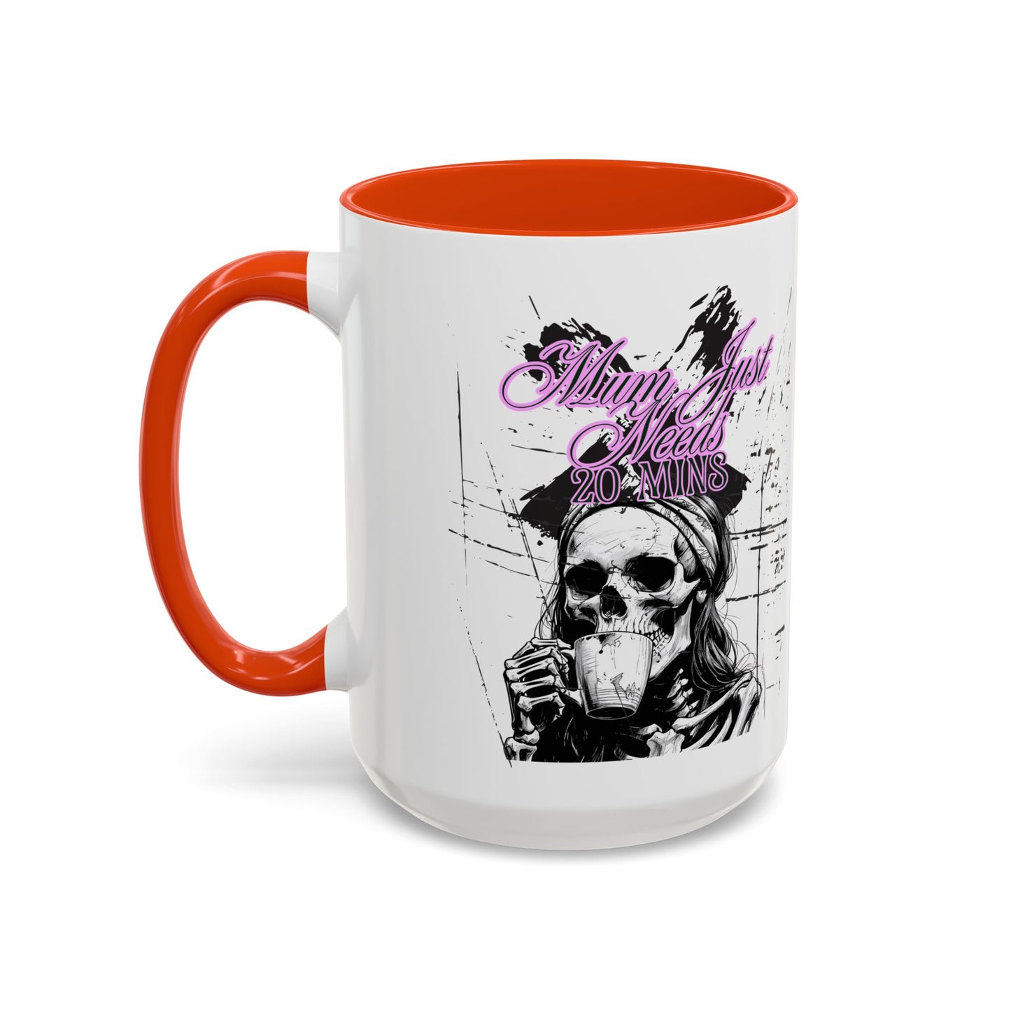 Mum Just Needs 20 min | Perfect for Coffee Lovers, Halloween Decor,