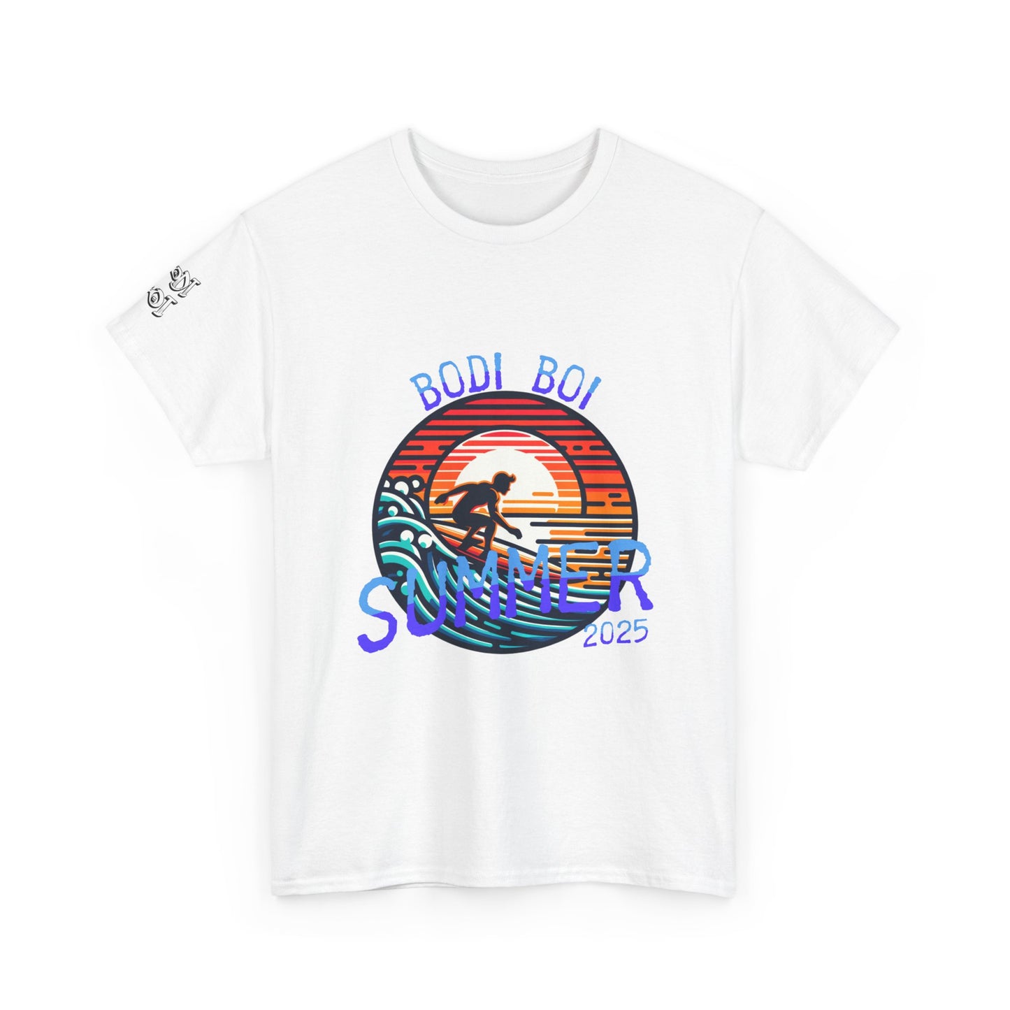 Summer Vibes Unisex Heavy Cotton Tee, Beach Shirt, Surfing Apparel, Casual Wear, Gift for Surfers, Summer 2025 Tee
