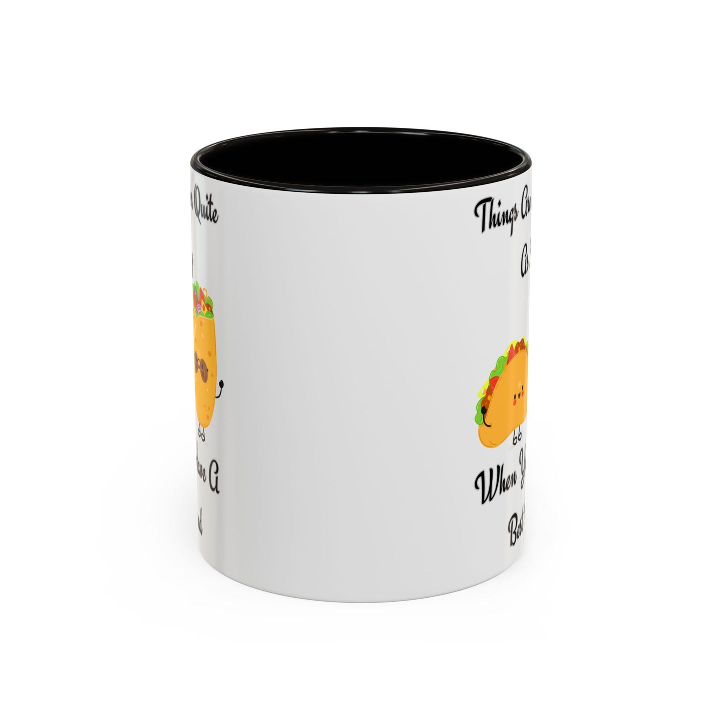 Best Friend Taco Mugs, Colorful Coffee Cups, Cute Gift for Friends