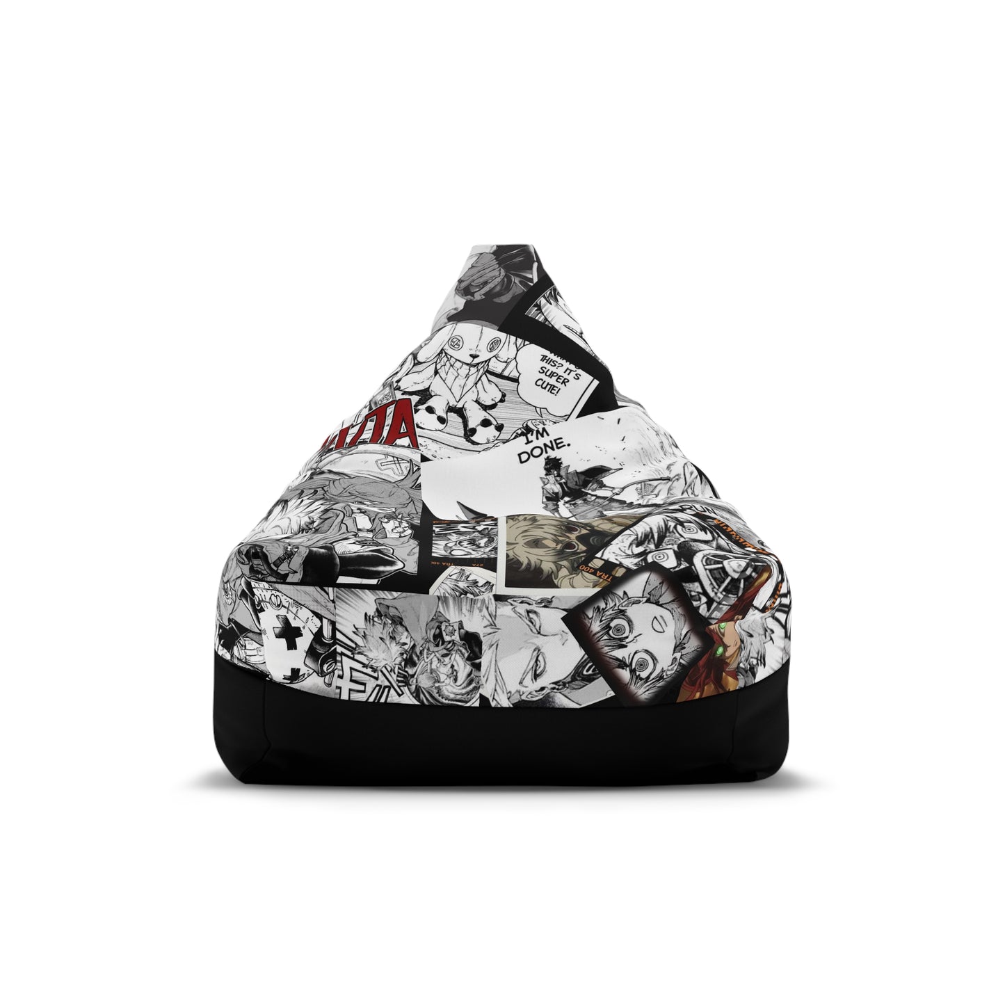 Gachiakuta Manga Collage Bean Bag Chair Cover  Black Bottom