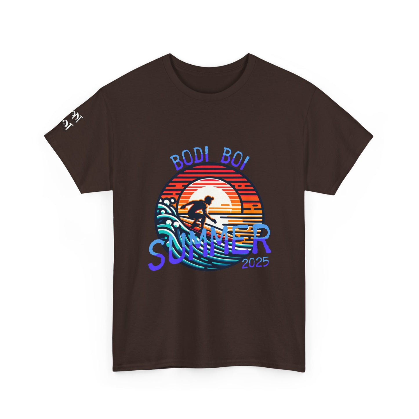 Summer Vibes Unisex Heavy Cotton Tee, Beach Shirt, Surfing Apparel, Casual Wear, Gift for Surfers, Summer 2025 Tee
