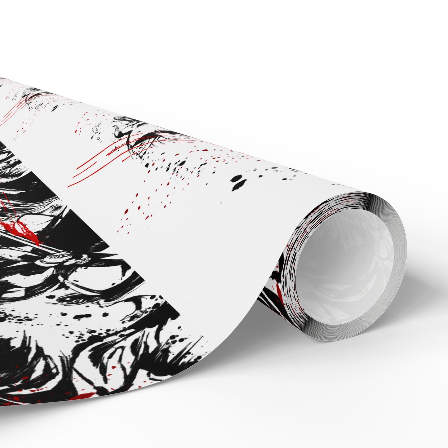 Wrapping Paper — Gothic Skull & Roses Gift Wrap (Halloween Valentine Crossover)