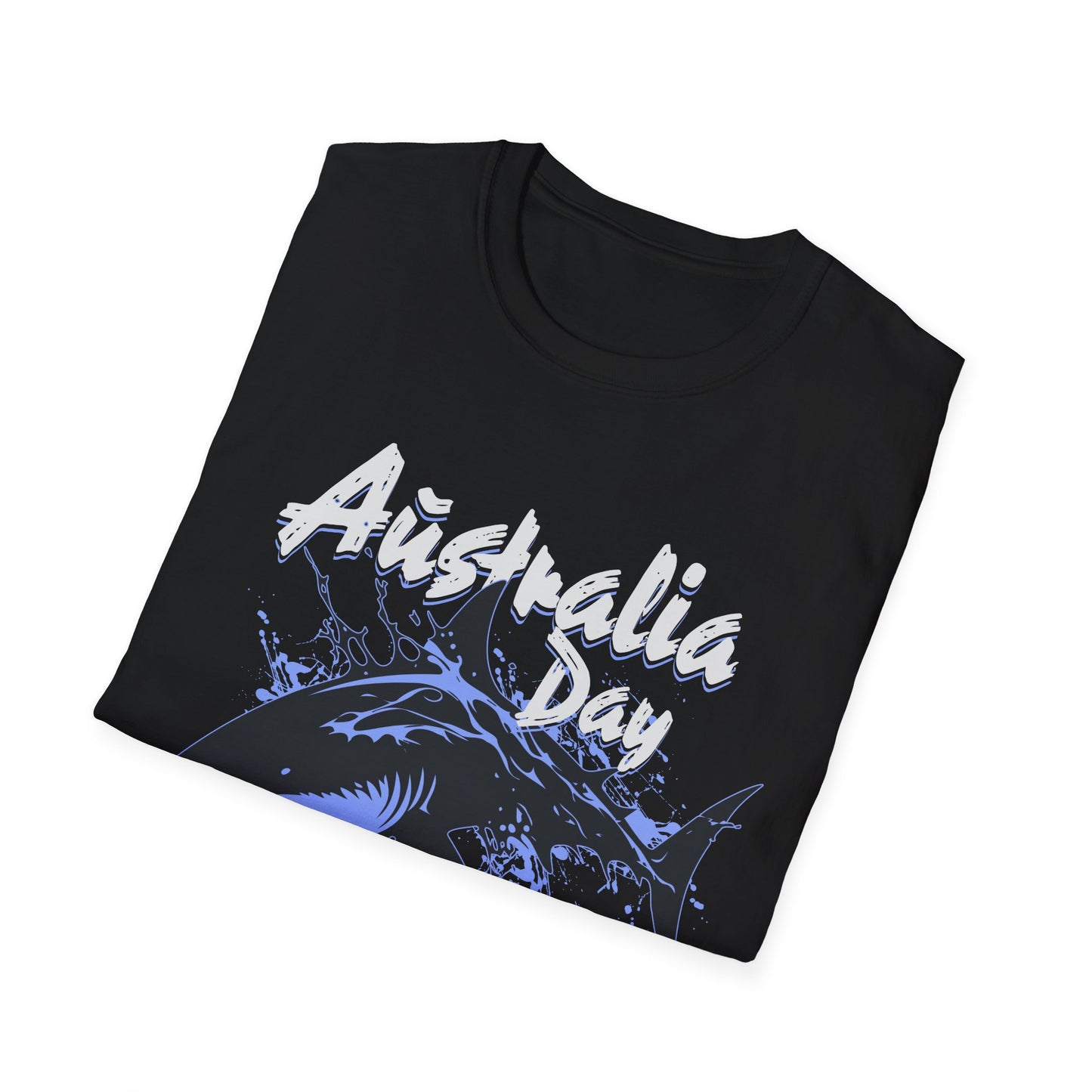 Australia Day Ready T-Shirt — Shark & Aussie Flag Celebration Tee
