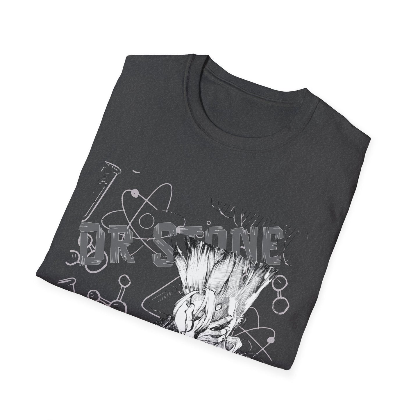 Science Anime T-Shirt — Mad Scientist Molecules Graphic Tee